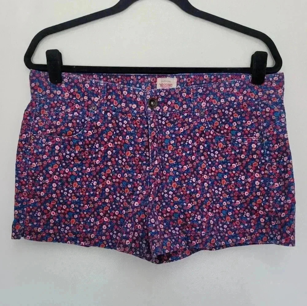 Mossimo Supply Co Floral Corduroy Shorts